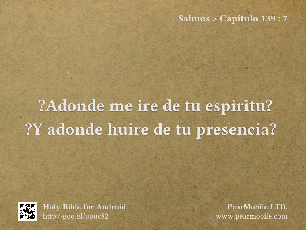 Salmos, Capítulo 139:7